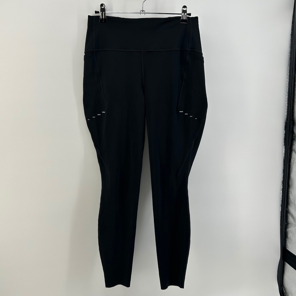 Nike Swift High Waisted 7/8 Running Leggings Pockets Womens Medium Black Dri-FIT